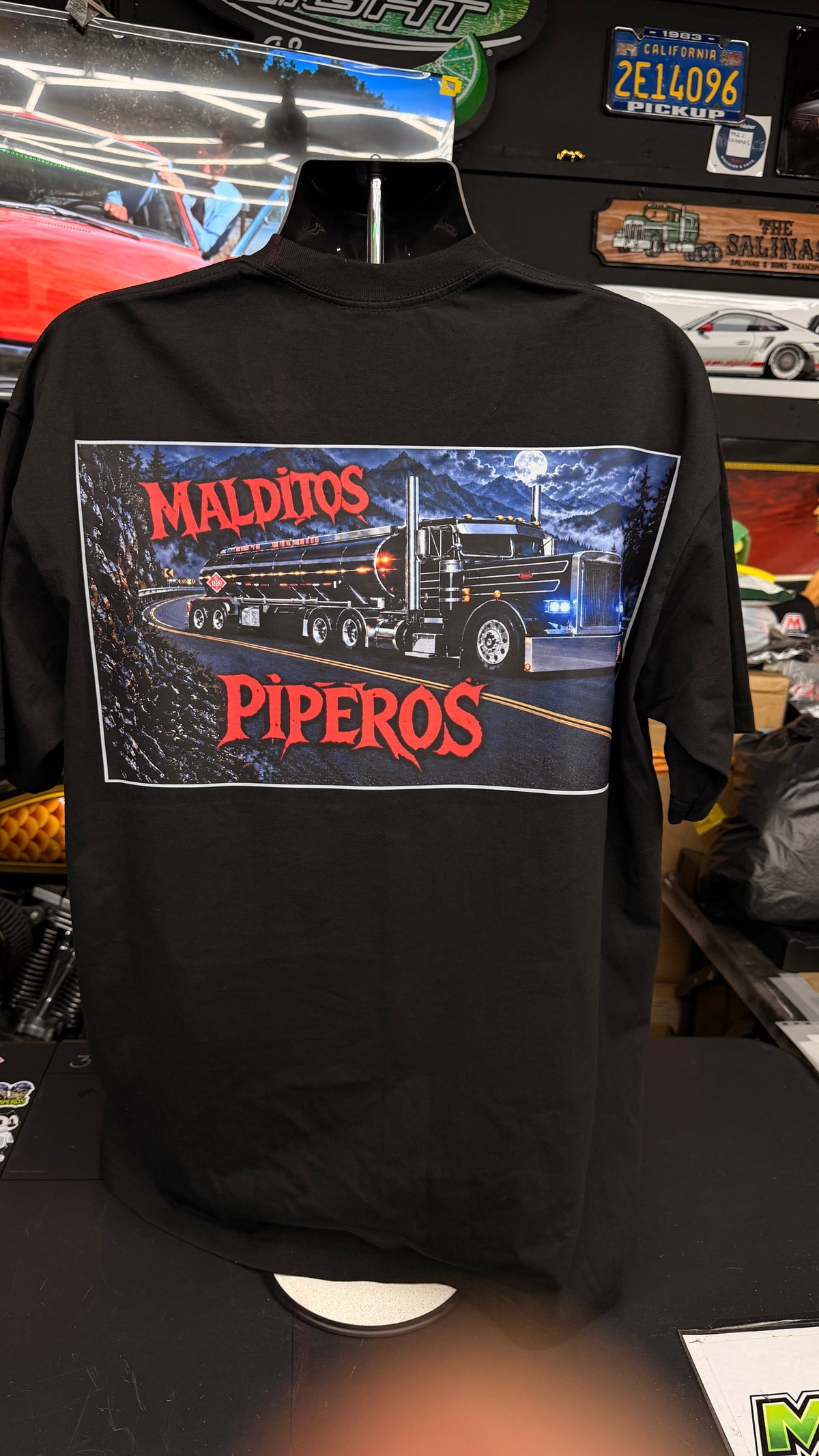 Malditos Piperos Midnight Hauler Hoodie💀♦️