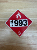 1993 ♦️EMBOSSED STICKER-3 PACK
