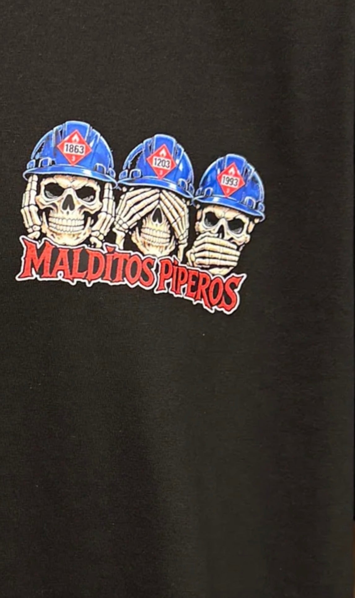 Malditos Piperos Midnight Hauler Tee💀♦️